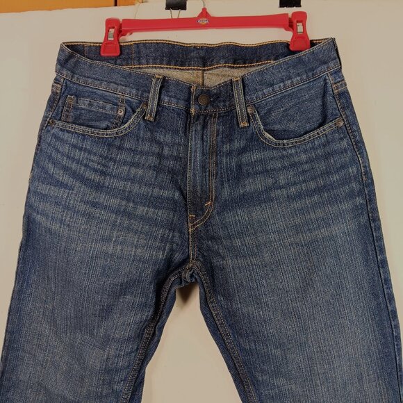 Levis 559 Mens Relaxed Straight Fit Jeans 34x31 Blue Denim - Picture 3 of 10